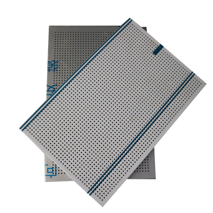 El rodillo de aluminio perforado de los paneles de techo del panal cubrió el color blanco del poliéster